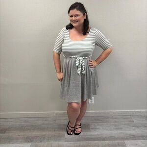 ModCloth Fervour Striped Dress - Size Large